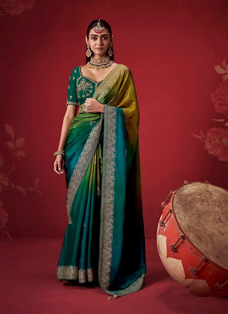 Dola Silk Zari Woven Party Wear Saree