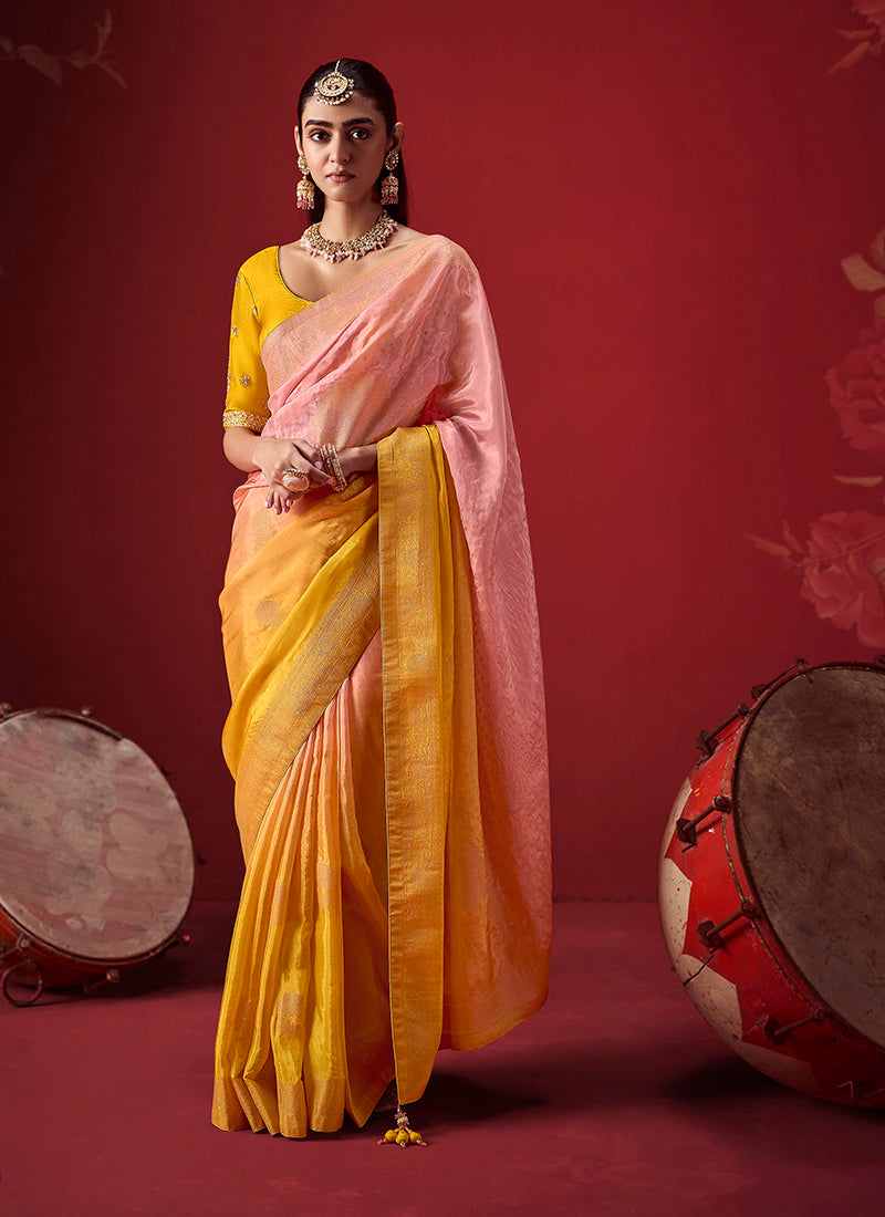 Dola Silk Zari Woven Party Wear Saree